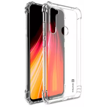 Evelatus Xiaomi Redmi Note 8 / Redmi Note 8 2021 karinis smūgiams atsparus silikoninis dėklas TPU skaidrus