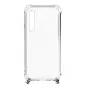Evelatus Xiaomi Redmi Note 8 / Redmi Note 8 2021 Silicone Transparent with Necklace TPU Strap Silver