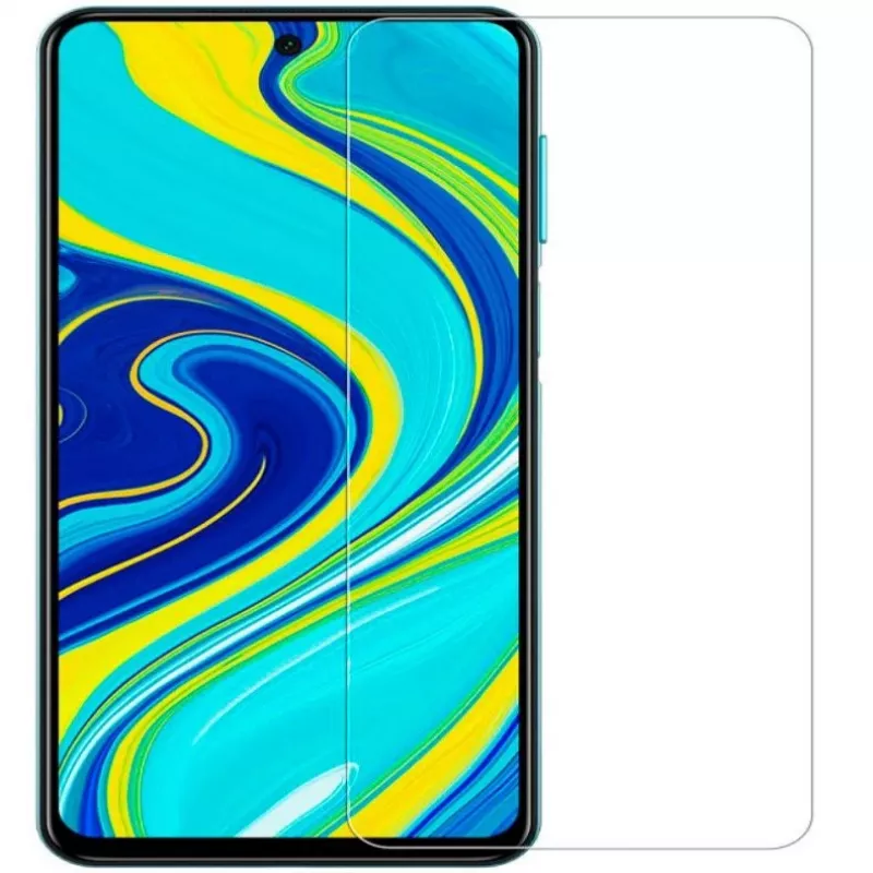 Evelatus Xiaomi Redmi Note 9 Pro / Note 9S 0,33 mm Flat Clear Tempered Glass Screen Protector with Japan Glue, Anti-Static