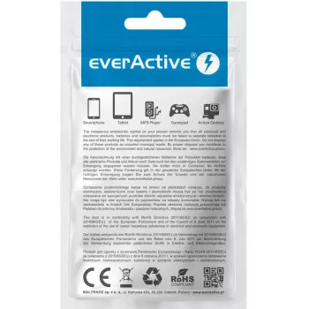 everActive CBB-2PDR USB-C į USB-C RGB LED pintas laidas 2m 3A 60W juodas