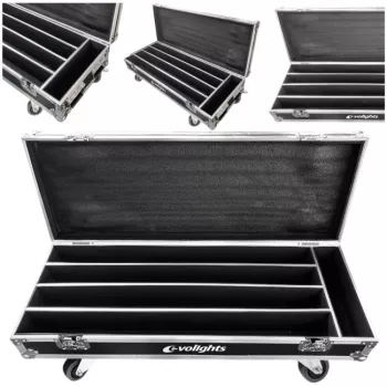 EVOLIGHTS GLAZE BAR CASE 4IN1 Solid Flight Case, skirtas 4 Glaze Bar įrenginiams