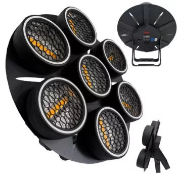 EVOLIGHTS LUMEN 7 RING 7x30W WW + 224x0.5W/31x0.2W