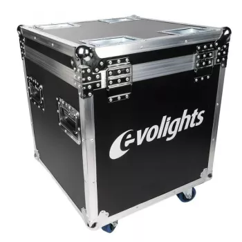 EVOLIGHTS LUMENO CASE 2IN1 transportinis dėklas 2x LUMENO LED PAR šviestuvams, flight case su ratukais