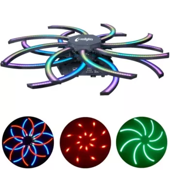 EVOLIGHTS VORTEX judantis prožektorius DMX efektinis šviestuvas