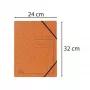 Exacompta Segtuvas su elastinėmis juostomis A4 Orange Colorspan 355 g/m² be atvartų