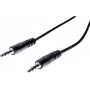 EXERTIS CONNECT 20m 3,5mm stereo jack audio kabelis, vyriškas-vyriškas, juodas 108572