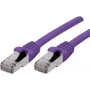 Exertis Connect 858516 Cat6a S/FTP tinklo kabelis, 1m, violetinės spalvos, RJ45, 10Gbps, 500MHz