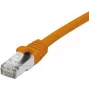 EXERTIS CONNECT CAT 6 F/UTP PoE kabelis be halogenų, oranžinis, 2,0 m, su apsauga nuo užkabinimo 854423