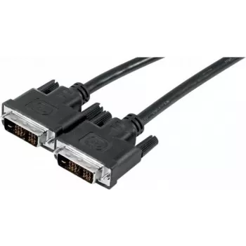 EXERTIS CONNECT DVI-D Single Link kabelis 5m, 18+1 kontaktų, auksuoti, dvigubai ekranuoti, juodas 127485