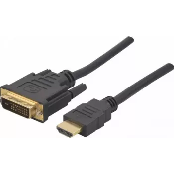 Exertis Connect HDMI į DVI-D vaizdo kabelio adapteris, 2 m, juodas, 127875