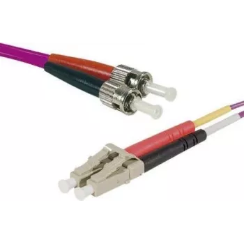 EXERTIS CONNECT OM4 šviesolaidinis patch kabelis, LC Duplex į ST Duplex, 50/125µm, Erika-violet, 2m 392792