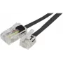 Exertis Connect telefono kabelis RJ-11 male - RJ-45 male 3,0 m plokščias juodas EXC911736