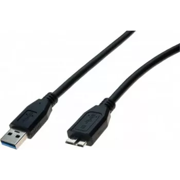 Exertis Connect USB 3.1 Gen 1 kabelis, USB-A vyriškas į Micro-USB B vyrišką, 1 m, juodas 532473