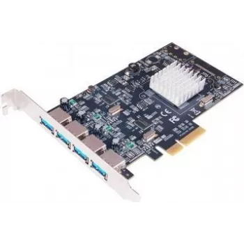 EXSYS EX-12004-2 PCI Express x4 adapterio plokštė su 2x USB 3.2 Gen 2 Type-A ir 1 vidiniu USB 3.2 Gen 2 Type-A