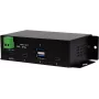 EXSYS EX-1274HMV 4 prievadų USB 3.2 Gen 2 pramoninis šakotuvas su 2x USB-A ir 2x USB-C, metalinis, DIN-bėgio/sieninis/stelažo tvirtinimas
