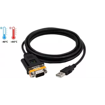 EXSYS EX-1311-2T USB 2.0 į RS-232 serijinis adapterio kabelis su FTDI lustu, 0,8 m, juodas