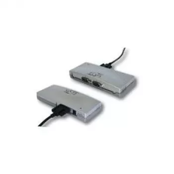 EXSYS EX-1334V Industrial 4 prievadų USB į RS-232 serijinis adapteris su FTDI lustu, 15kV ESD apsauga, metaliniu korpusu