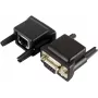 EXSYS EX-47961 RS-232 į RJ-45 konsolės kabelio adapteris, DB9 male į RJ45 male, 1,8 m, juodas