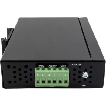 EXSYS EX-6205 8 prievadų pramoninis Ethernet komutatorius, 10/100 Mbps, DIN-bėgis, -40 iki 75°C