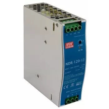 EXSYS EX-6975 DIN bėgio maitinimo šaltinis 120W 24V 5A pramoninis AC-DC keitiklis
