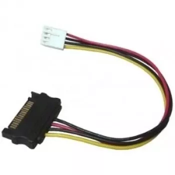 EXSYS EX-K41910 „Floppy“ į SATA maitinimo adapterio kabelis, 0,4 m, juodas