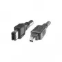 EXSYS FireWire 1394 kabelis 6-Pin į 4-Pin, 3,0 m, juodas, IEEE 1394a, 400 Mbps, dvigubai ekranuotas (EX-K6812)