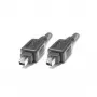EXSYS FireWire 400 kabelis 4-pin į 4-pin, 1,5 m, juodas (EX-K6821)