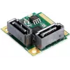 EXSYS Mini PCIe SATA III valdiklis, 2 prievadai, 6Gbps, ASM1061, Full-Height EX-48080-2