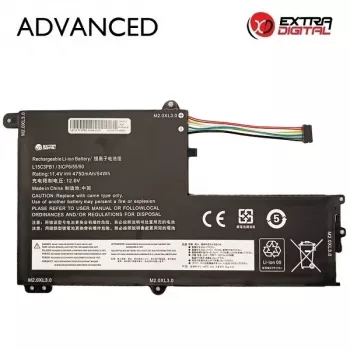 Extra Digital Advanced NB483075 nešiojamojo kompiuterio baterija, skirta Lenovo L15C3PB1 – 4750 mAh, 11,4 V, 3 elementų