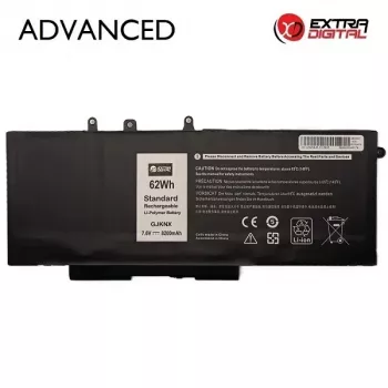 Extra Digital Advanced nešiojamojo kompiuterio baterija, skirta Dell GJKNX – 8200mAh, 11.4V, 9 celių (NB442249)