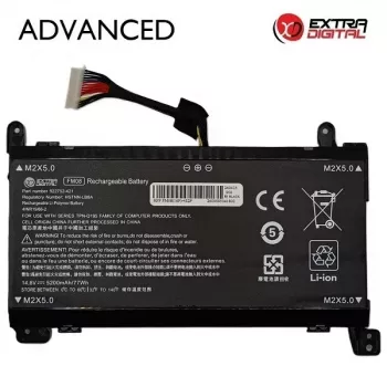 Extra Digital Advanced Replacement Laptop Battery, skirta HP FM08 (NB462599) – 5200mAh, 14.4V, 8 celių, 16 kontaktų, juoda