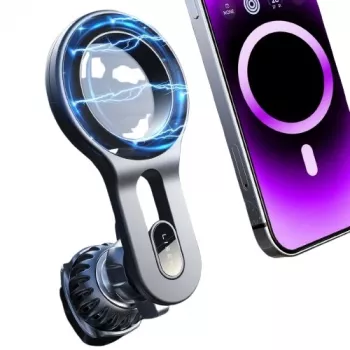 EXTRA DIGITAL Automobilinis magnetinis telefono laikiklis ventiliacijos angai – universalus laikiklis išmaniesiems telefonams su 360° sukimu, N52 neodimio magnetais – juodas (HB390489)