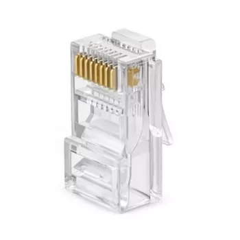 EXTRA DIGITAL RJ45 UTP Cat5e modulinis kištukas (8P8C, 50µ auksu dengti kontaktai, 100 vnt.)