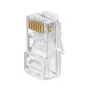 EXTRA DIGITAL RJ45 UTP Cat5e modulinis kištukas (8P8C, 50µ auksu dengti kontaktai, 100 vnt.)