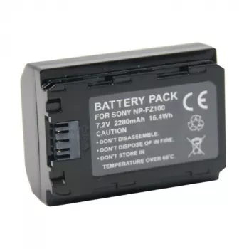 EXTRA DIGITAL SONY NP-FZ100 baterija, 2250mAh - Įkraunama ličio jonų baterija Sony Alpha fotoaparatams