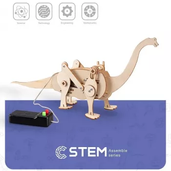 EXTRA DIGITAL Medinis Konstruktorius Vaikštantis Dinozauras, Mokomasis Modelis
