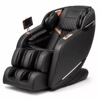 EXTRALINK 3D Zero Gravity masažinis krėslas, juodos-sidabrinės spalvos