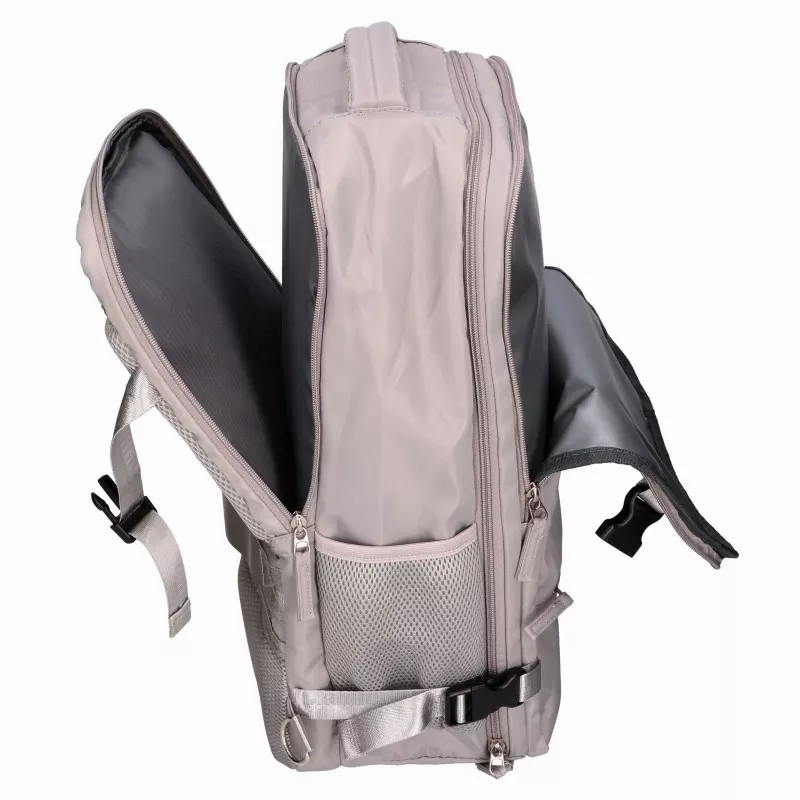 EXTRALINK Black Forest KM03 kelioninis kuprinė 45x20x30 cm su 2 kosmetinėmis – pilka