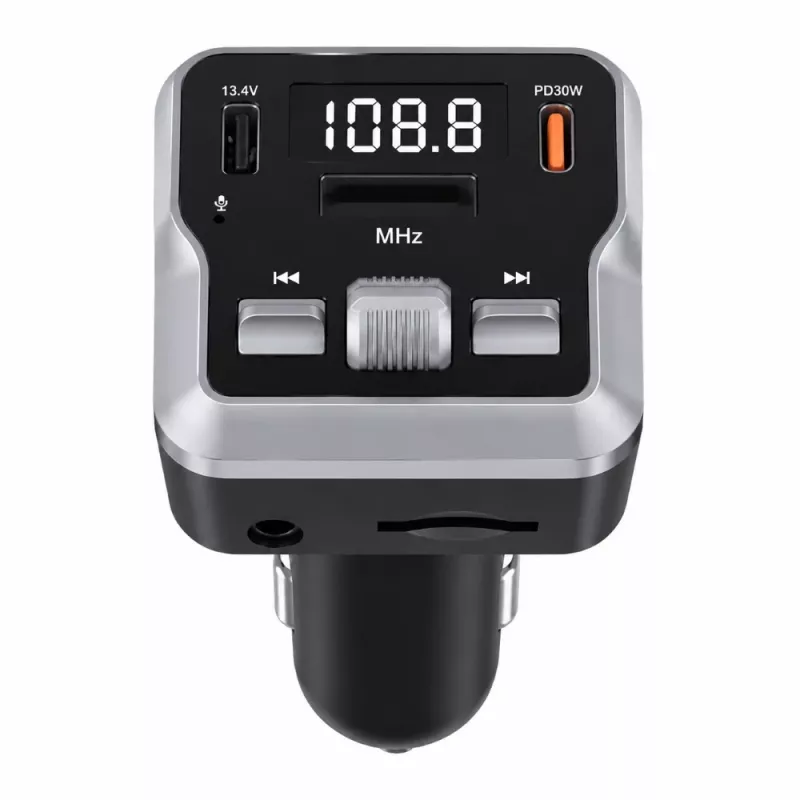 EXTRALINK Bluetooth FM siųstuvas su 2 USB įkrovimo prievadais ir MicroSD kortelės lizdu