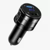 EXTRALINK Bluetooth FM siųstuvas su 2x USB įkrovikliu, laisvų rankų funkcija, juodas