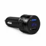 EXTRALINK Bluetooth FM siųstuvas su 2x USB įkrovikliu, laisvų rankų funkcija, juodas