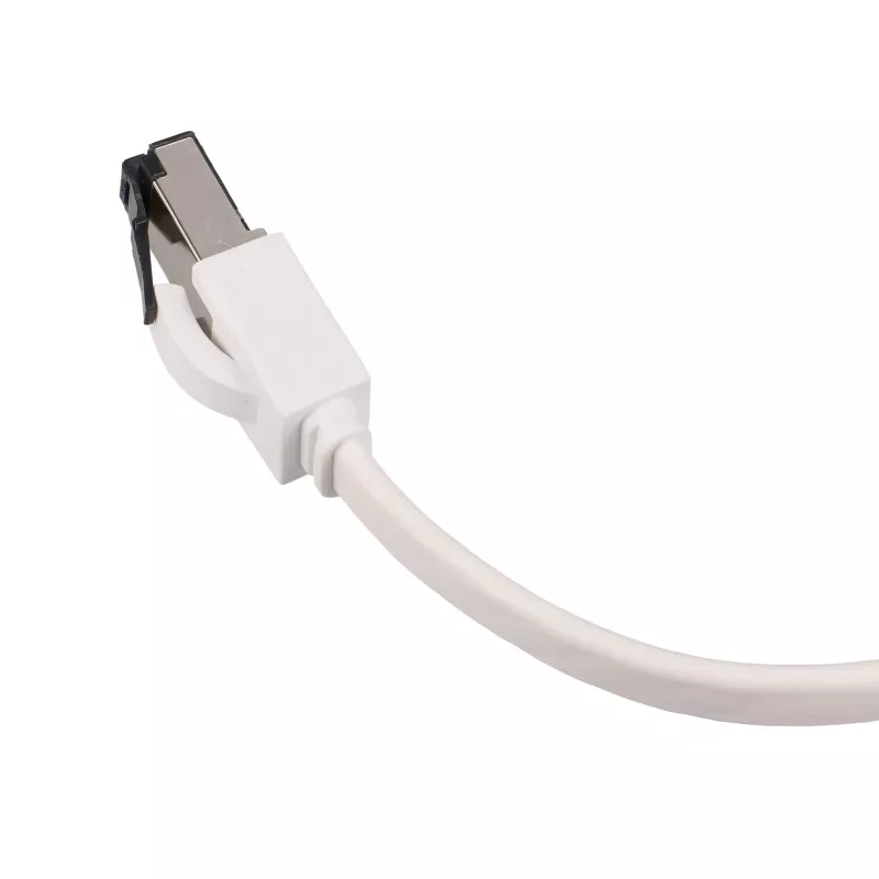 EXTRALINK Cat 8 U/FTP plokščias pataisos kabelis 3m 40G baltas