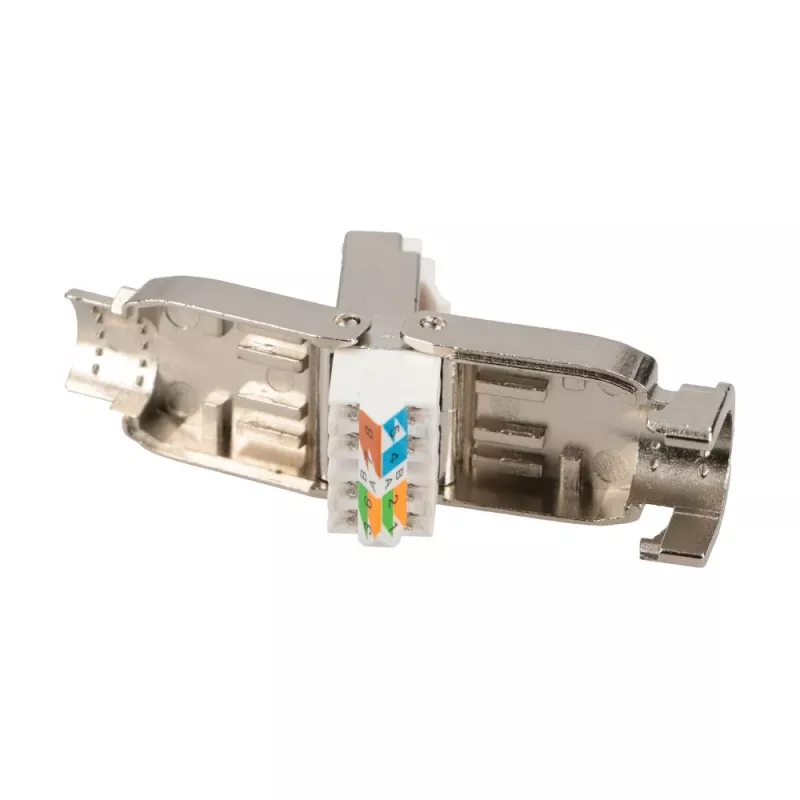 Extralink CAT6A RJ45 jungtis be įrankių – UTP 8P8C auksuota 10Gbps Ethernet kištukas