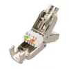 Extralink CAT6A RJ45 jungtis be įrankių – UTP 8P8C auksuota 10Gbps Ethernet kištukas