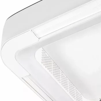 Extralink Cube Air 23 59 cm protingas WiFi lubų ventiliatorius su šviesa, baltas, valdymas programa