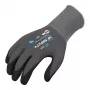 Extralink HF Safety Flex apsauginės pirštinės, dydis 10/XL, nitrilo putų danga, EN 388:2016 4131X, juodos/pilkos, 1 pora
