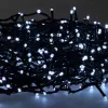 Extralink LED girlianda 200 LED šaltai baltos šviesos 10 m + 3 m IP44 vidaus ir lauko naudojimui