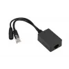 Extralink PoE keitiklis 1 prievadas, įėjimas 1x 1000Mb/s RJ45/Jack 10-30V, išėjimas 48V