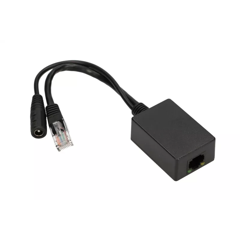 Extralink PoE keitiklis 1 prievadas, įėjimas 1x 1000Mb/s RJ45/Jack 10-30V, išėjimas 48V