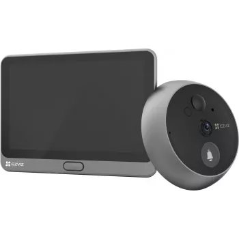 Ezviz CS-CP4 2MP Wi-Fi skaitmeninis durų žiūronas su 4,3 colio ekranu, sidabrinis